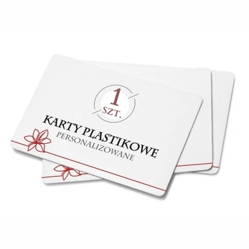 Karty plastikowe personalizowane 1 SZTUKA