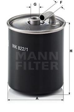 MANN FILTR PALIVA TŘÍDA C T-MODEL (S203)