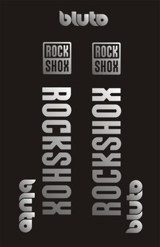 BLUTO ROCK SHOX naklejki na amortyzator widelec