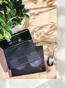 ПОДСТАВКА ДЛЯ НОУТБУКА 17,3 ДЮЙМА ОХЛАЖДАЮЩАЯ ПОДСТАВКА С LED-ВЕНТИЛЯТОРОМ USB