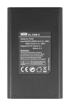Комплект зарядного устройства Newell DL-USB-C и двух аккумуляторов.
