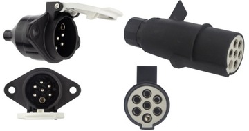 Gniazdo+ wtyczka 24V-7 PIN typ S przyczepa naczepa