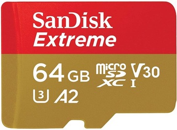 Film 4K Super Szybka Karta SanDisk 64GB micro SDXC