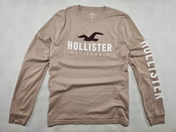 HOLLISTER bluzka brazowa big log M