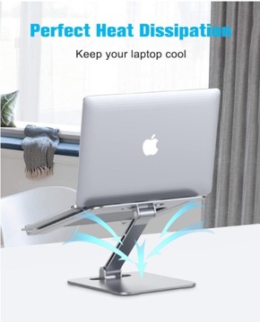 ПОДСТАВКА BABACOM ДЛЯ НОУТБУКА АЛЮМИНИЕВАЯ ПОДСТАВКА ПОЛКА 10–16 ДЮЙМОВ Серебристая