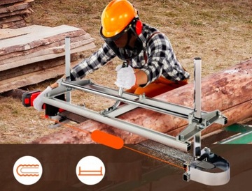 Tartak z piły spalinowej łańcuchowej trak przenośny łańcuchowy mobliny