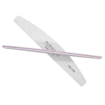 10 sztuk Pilnik do paznokci łódka zebra 180 240