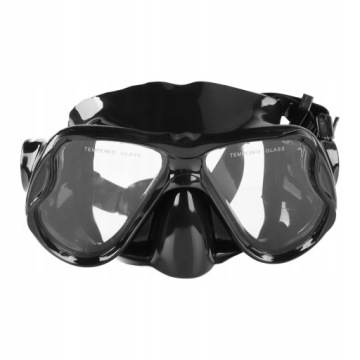 МАСКА ОЧКИ ДЛЯ ДАЙВИНГА ОЧКИ ДЛЯ СНОРКЕЛИНГА И ПЛАВАНИЯ ЧЕРНЫЕ