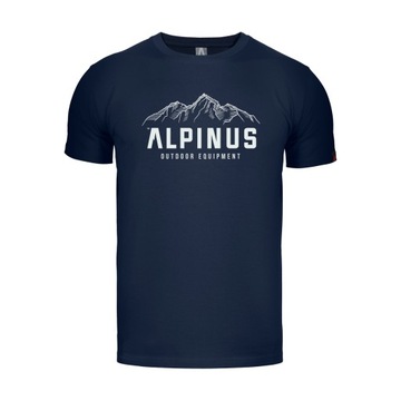Alpinus koszulka męska t-shirt bawełniany granat L