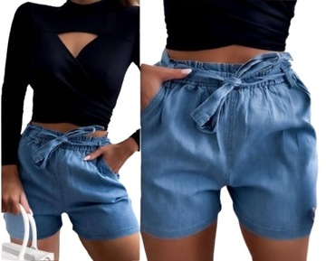 Wygodne Luźne Klasyczne Spodenki Kobiece SZORTY 3XL/4XL