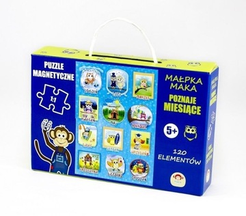 PUZZLE MAGNETYCZNE MIESIĄCE MAKA KIDS