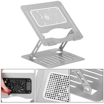 СКЛАДНАЯ ОХЛАЖДАЮЩАЯ ПОДСТАВКА ДЛЯ НОУТБУКА МЕТАЛЛИЧЕСКАЯ ПОДСТАВКА, РЕГУЛИРУЕМАЯ USB