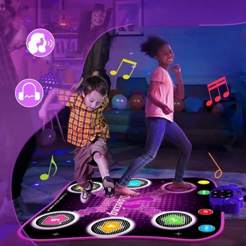 ДЕТСКИЙ ТАНЦОВЫЙ КОВРИК С ПОДСВЕТКАМИ И МНОЖЕСТВОМ ДИЗАЙНОВ ТАНЦОВАЛЬНЫЕ КОВРИКИ ИГРУШКИ