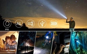 2 САМЫХ МОЩНЫХ ФОНАРЯ 9000 лм, USB 2 аккумулятора