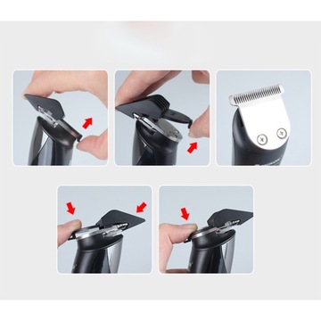 1 комплект электрического триммера для бороды, зарядка через USB