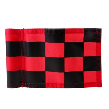 Флаг для гольфа со вставленной трубкой, флаги для установки 420D Mini Red + Black