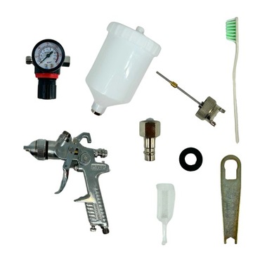 ПОКРАСОЧНЫЙ ПИСТОЛЕТ 2x НАСАДКА 1,4 мм 2,0 мм с переходником HVLP НАБОР ДЛЯ ПОКРАСКИ