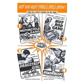 Plakat Motorcycle Gang Vintage Auto Retro Moto