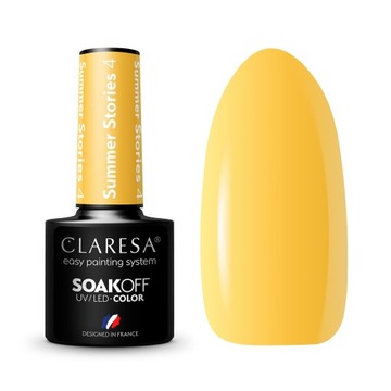 Claresa lakier hybrydowy żółty SUMMER STORIES 4