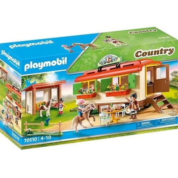Playmobil 70510 Kemping z kucykami i przyczepą