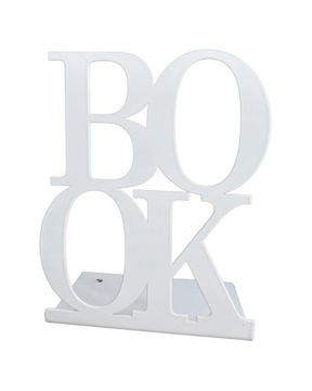 Podpórka do książek biała BOOK + GRATIS