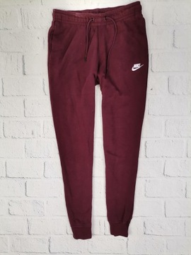 NIKE Fleece Dresy Damskie Spodnie Dresowe Ściągacze S/M