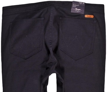 WRANGLER spodnie NAVY straight SLOUCHY W29 L32