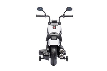 Мотоцикл Чоппер FASTER белый для детей до 4 лет.