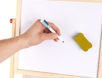 МАГНИТНАЯ ДОСКА 2 В 1, ДВУСТОРОННЯЯ ДЕТСКАЯ, НАБОР ДЛЯ СУХОГО СТИРАНИЯ