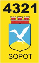 MAGNETYCZNE NAKLEJKI oznaczenie TAXI SOPOT