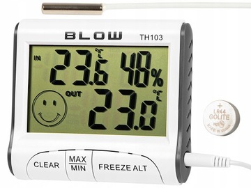 2x ТЕРМОМЕТР, МЕТЕОСТАНЦИЯ, ПОГОДА, ГИГРОМЕТР, ДАТЧИК, МАГНИТ, АККУМУЛЯТОРНЫЙ КОМПЛЕКТ