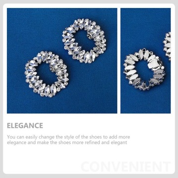 Декоративные зажимы для обуви с кристаллами.