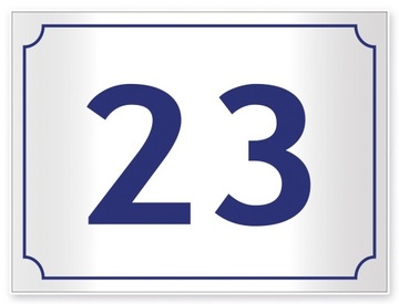 TABLICZKA ADRESOWA z numerem domu tablica 40x30 cm