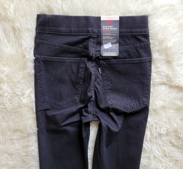 rurki LEVI'S Mile High Skinny Pull On W26 26 XS/S