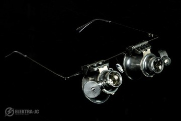 Очки-лупы 9892A-II, 20x светодиодные