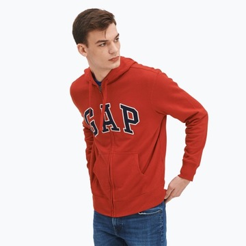 Bluza męska GAP XLS FT Arch FZ HD lasalle red L