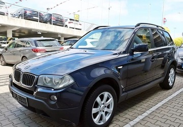 BMW X3 E83 2007 BMW X3 Climatronic, skory, hak 2.0 Diesel 149KM