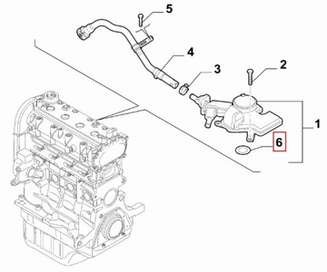USZCZELKA ODMY RENEGADE SILNIKA MOPAR OE 71749196