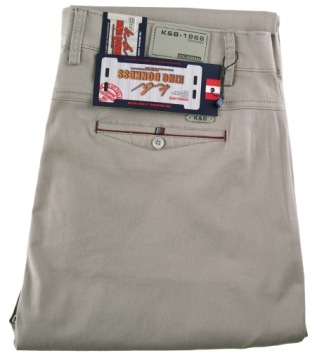 МУЖСКИЕ БРЮКИ ИЗ ТОНКОГО ХЛОПКА, СВЕТЛО-БЕЖЕВЫЕ НА ЛЕТО W34 L30 ТАЛИЯ 94-98см