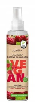 JOANNA VEGAN - ODŻYWKA OCTOWA DO WŁOSÓW MALINA 150