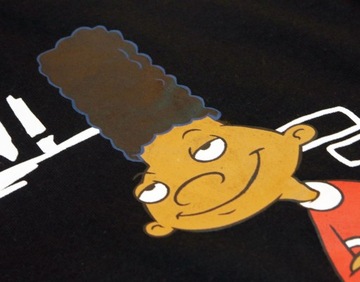 $35 Nickelodeon HEY ARNOLD! Bluza męska z kapturem r. S czarna nadruk
