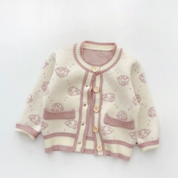 Bluza niemowlęca Śliczny dzianinowy kardigan B196-255