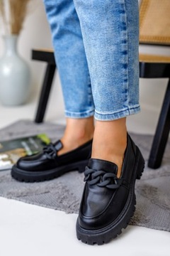 РАБОЧИЕ туфли, мокасины ТАПОЧКИ на цепочке (38)