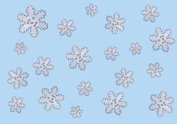 Снежинки конфетти декоративные школьные блестки