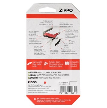 Zippo Multi-Tool Карманный нож + инструмент для разжигания огня