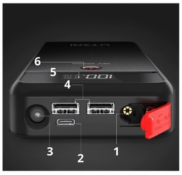 JUMP STARTER URZĄDZENIE ROZRUCHOWE POWERBANK 1000A