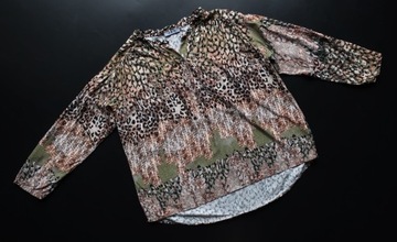 BLUZKA OVERSIZE LUŹNA WZORY 46/48 LETNIA 3/4