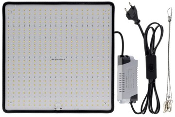 ПАНЕЛЬНЫЙ ПОДВЕСНОЙ СВЕТИЛЬНИК ДЛЯ ВЫРАЩИВАНИЯ РАСТЕНИЙ ПОЛНЫЙ СПЕКТР 50ВТ 500 LED