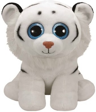 Maskotka Tygrys Biały Tundra Pupilki TY - 42cm