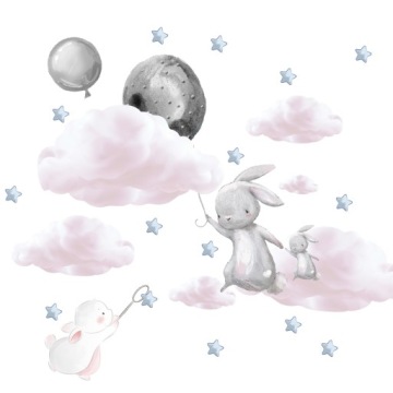 наклейки для детей, воздушные шары на стену 160